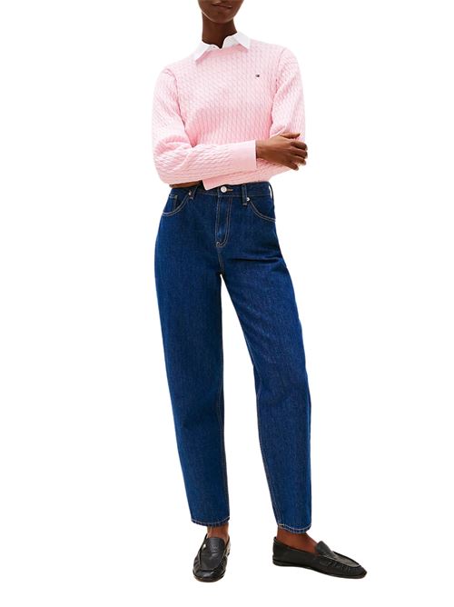 Maglia rosa in cotone Tommy Hilfiger | WW0WW44993TZH